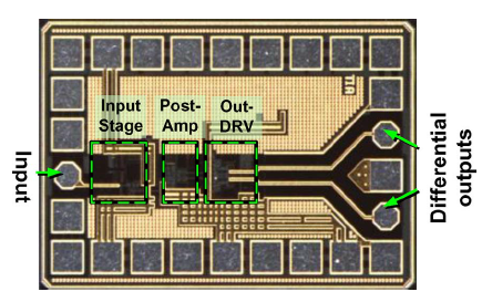 Transimpedance amplifier (chip photo)